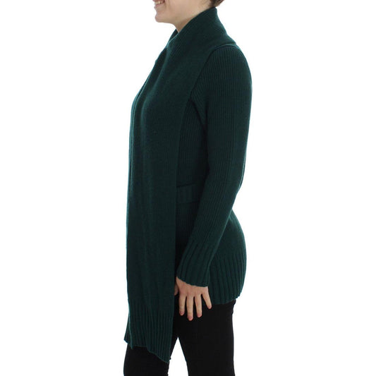 Dolce & Gabbana Elegant Green Cashmere Cardigan Sweater Dolce & Gabbana