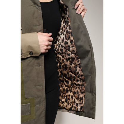 Dolce & Gabbana Military Green Cotton Button Down Jacket