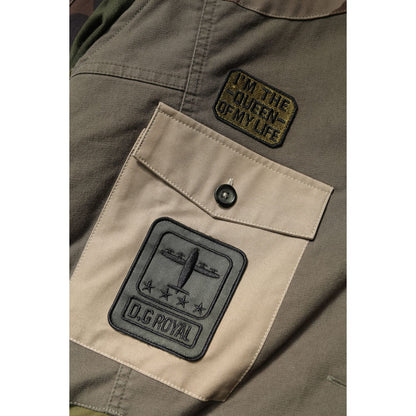 Dolce & Gabbana Military Green Cotton Button Down Jacket