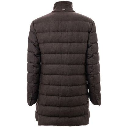 Herno Brown Wool Jackets & Coat