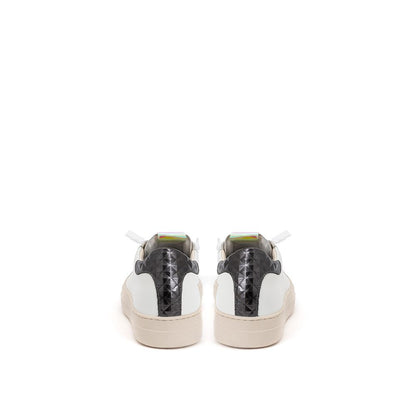 P448 White Leather Athletic Sneakers