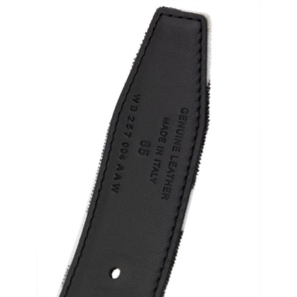 Tom Ford Black And White Leather Regular Belt