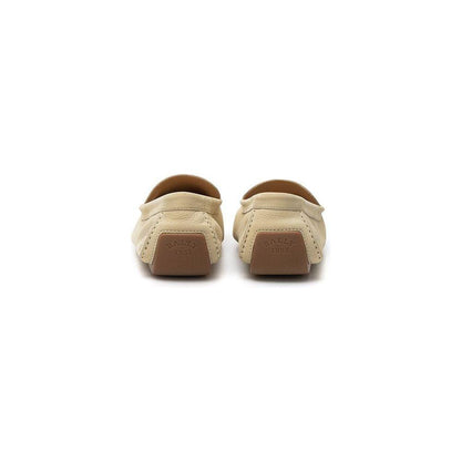 Bally Beige Leather Moccassin
