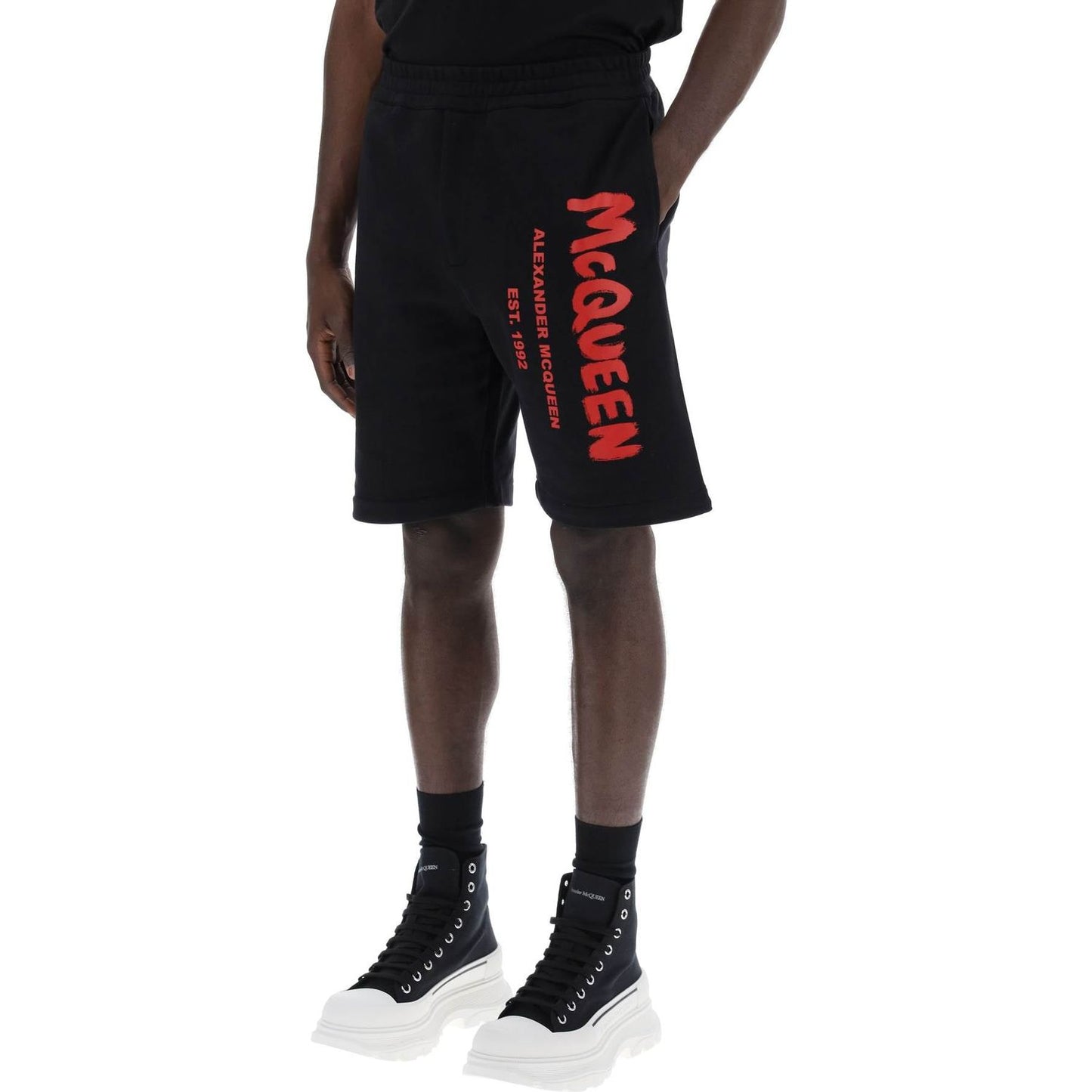 Alexander Mcqueen jersey graffiti sweatshorts Short trousers Alexander Mcqueen