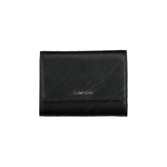 Calvin Klein Black Polyurethane Women Wallet