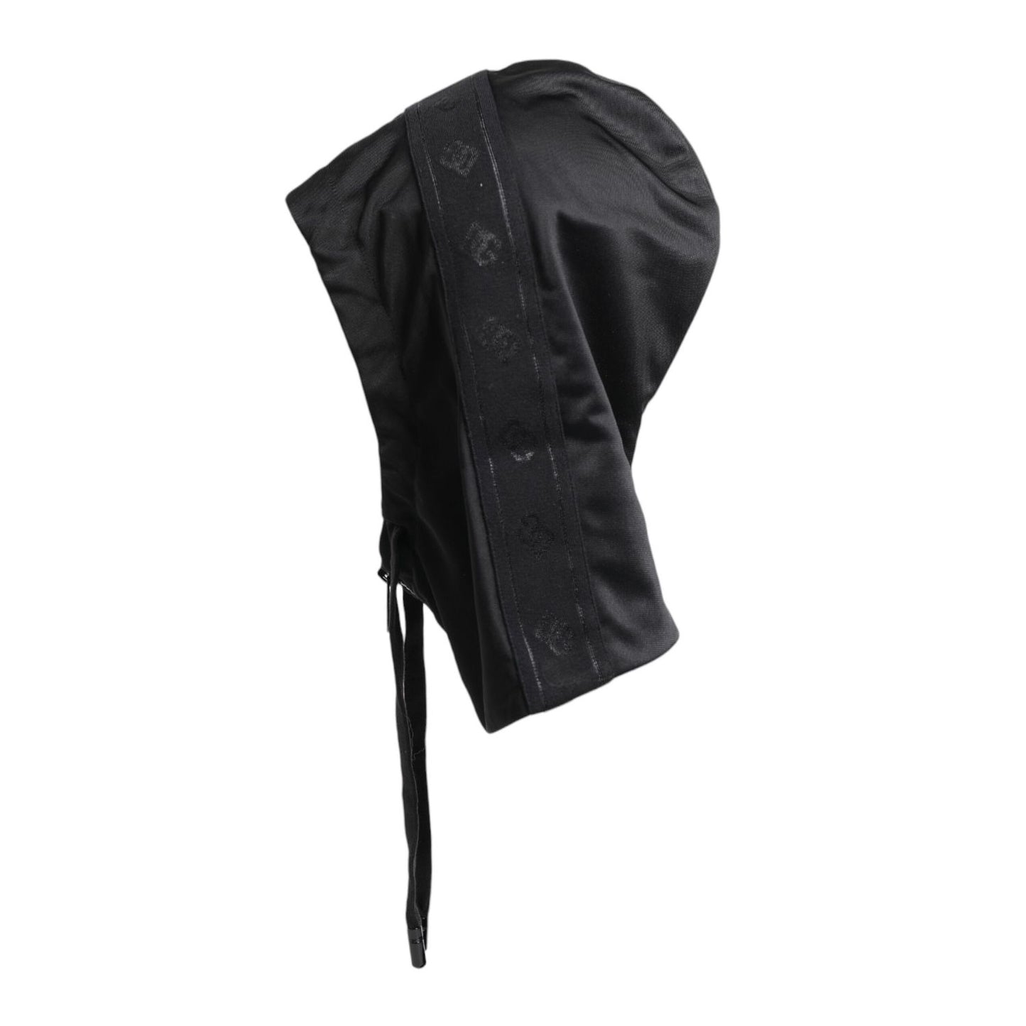 Dolce & Gabbana Black Polyester Whole Head Wrap Hat