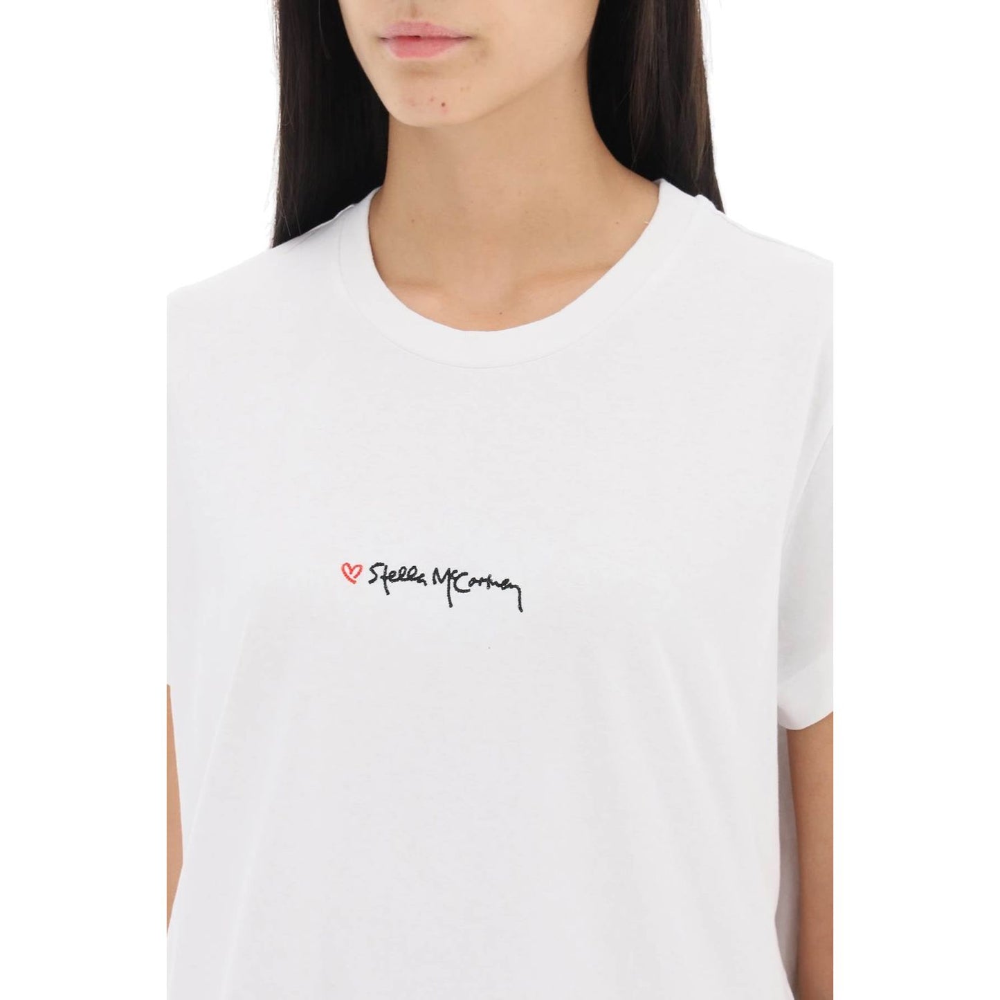 Stella McCartney t-shirt with embroidered signature Topwear Stella McCartney