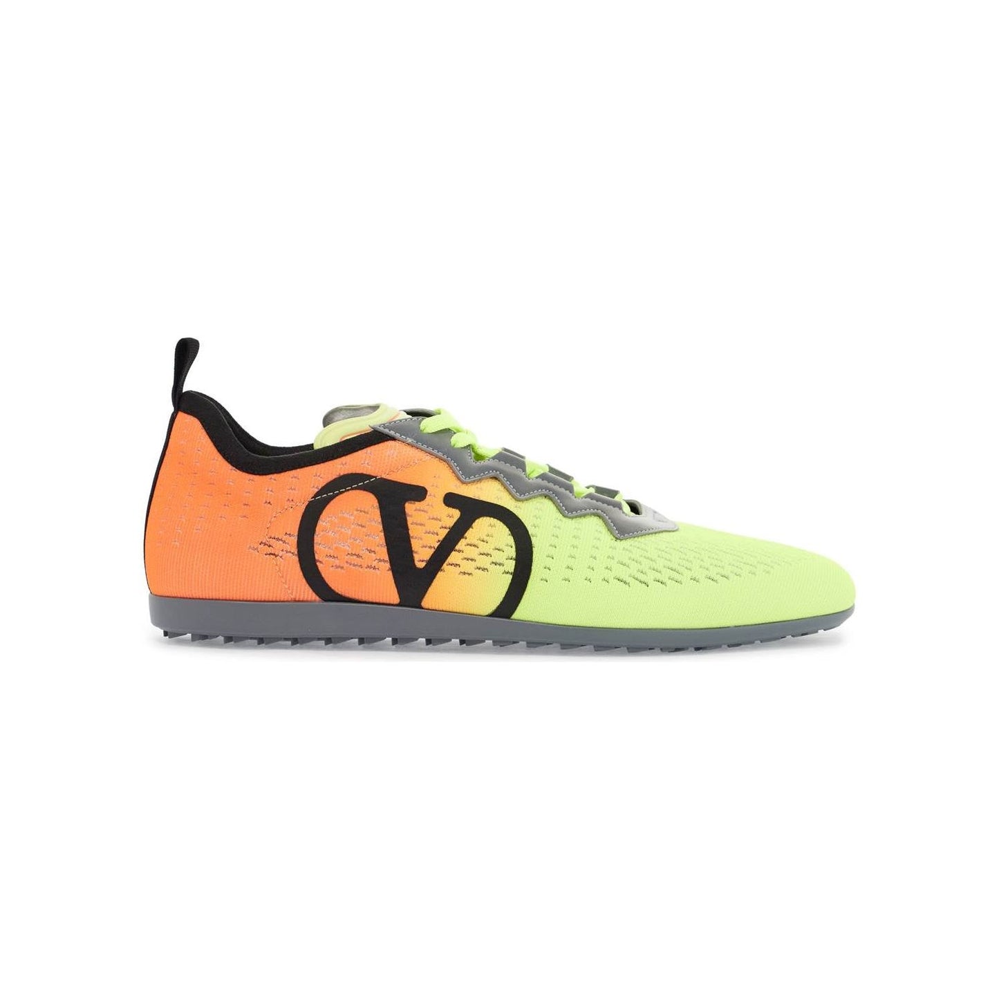 Valentino Garavani lime green and fluorescent orange sporty sneakers in cotton and pu bold design Sneakers Valentino Garavani