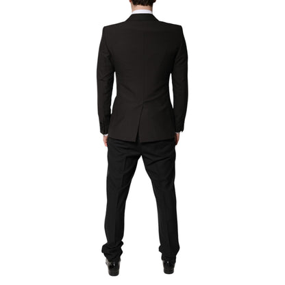 Dolce & Gabbana Dark Gray Single Breasted Formal 3 Piece Suit
