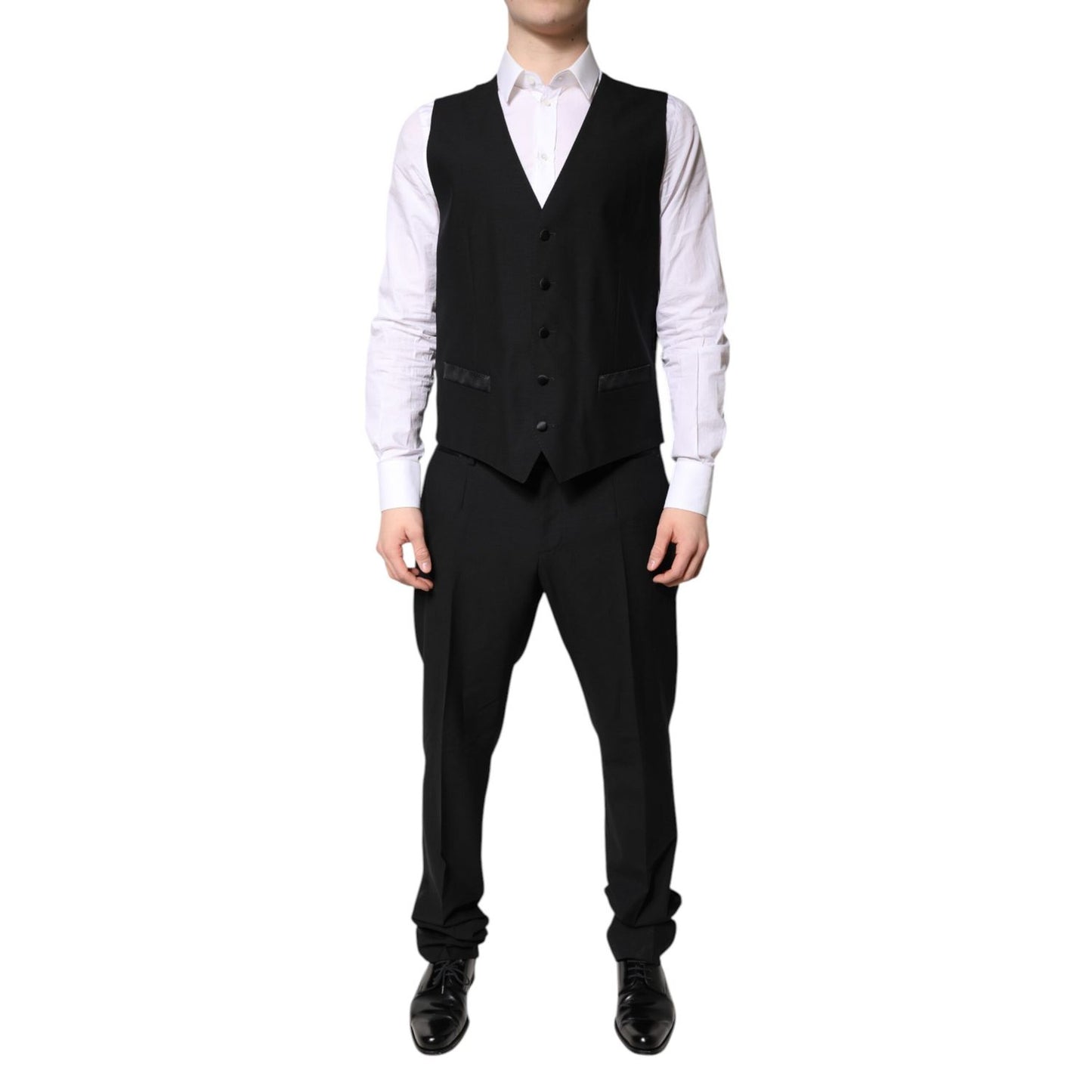 Dolce & Gabbana Dark Gray Single Breasted Formal 3 Piece Suit
