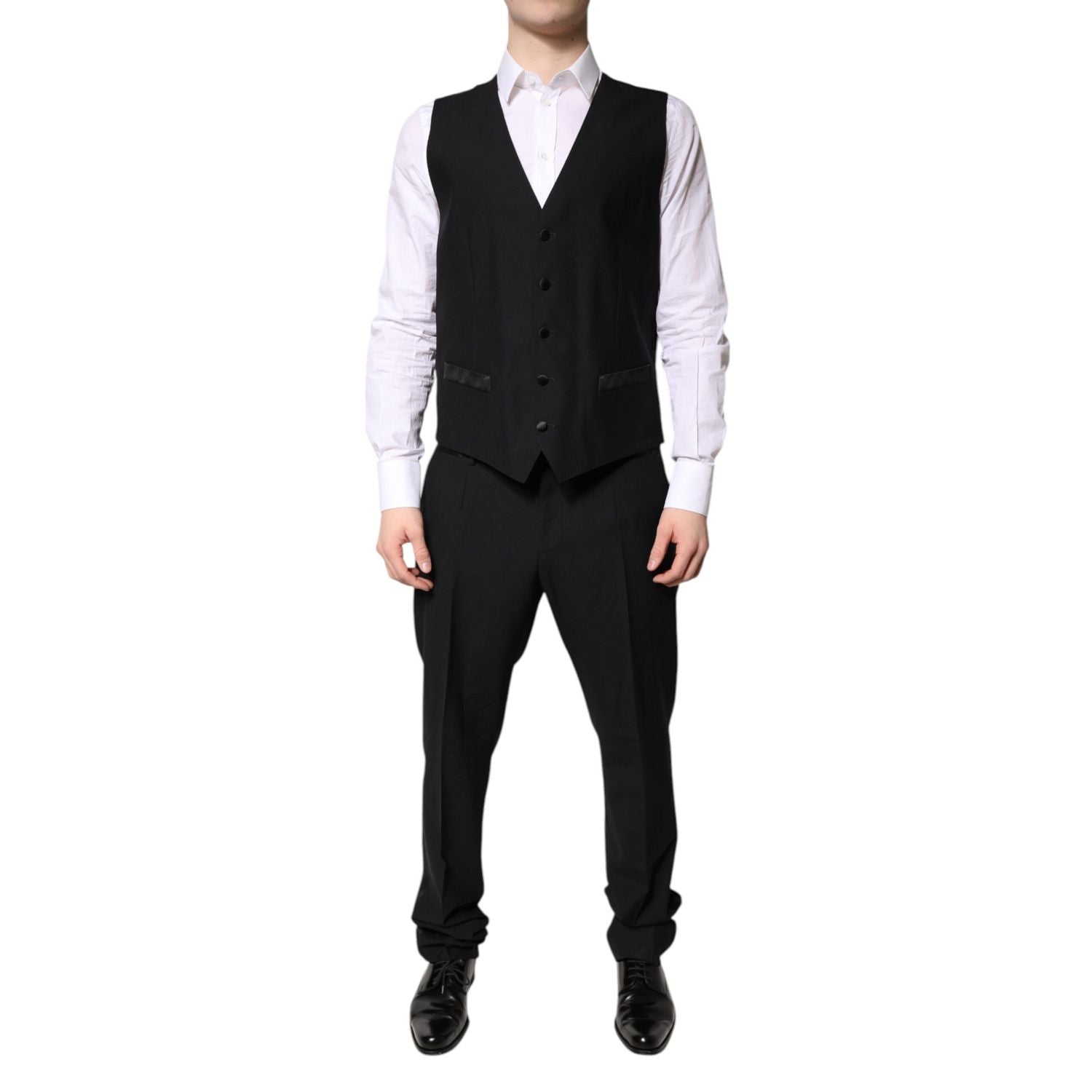 Dolce & Gabbana Dark Gray Single Breasted Formal 3 Piece Suit