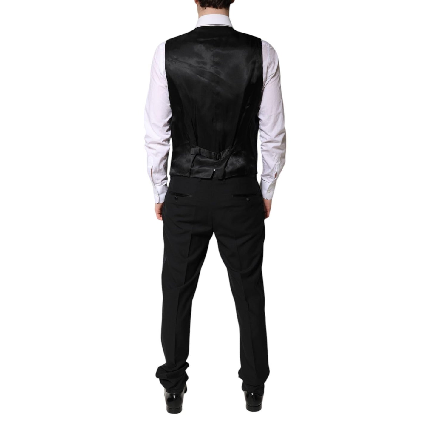 Dolce & Gabbana Dark Gray Single Breasted Formal 3 Piece Suit