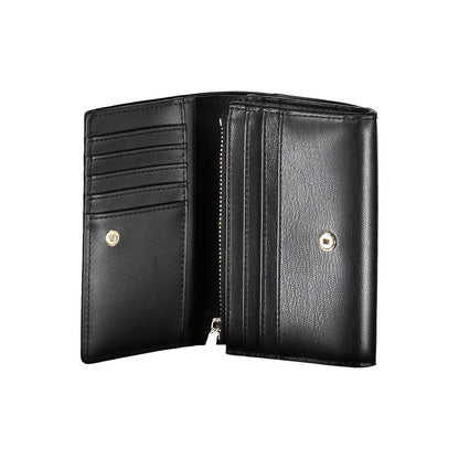 Tommy Hilfiger Black Polyurethane Women Wallet