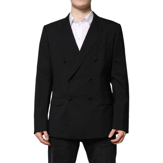 Dolce & Gabbana Black MARTINI Double Breasted Suit Jacket