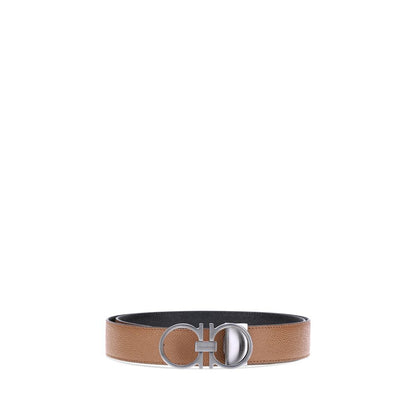 Ferragamo Brown Calf Leather Bos Taurus Regular Belt