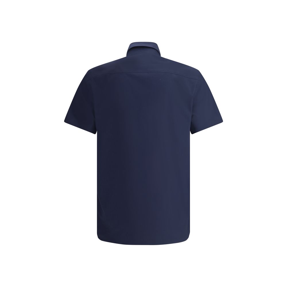 Burberry Blue Cotton Shortsleeve Shirt