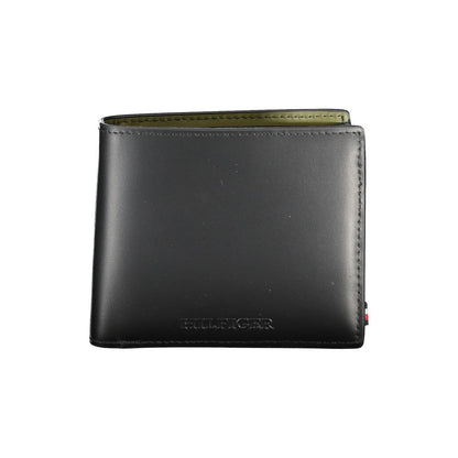 Tommy Hilfiger Black Leather Men's Wallet