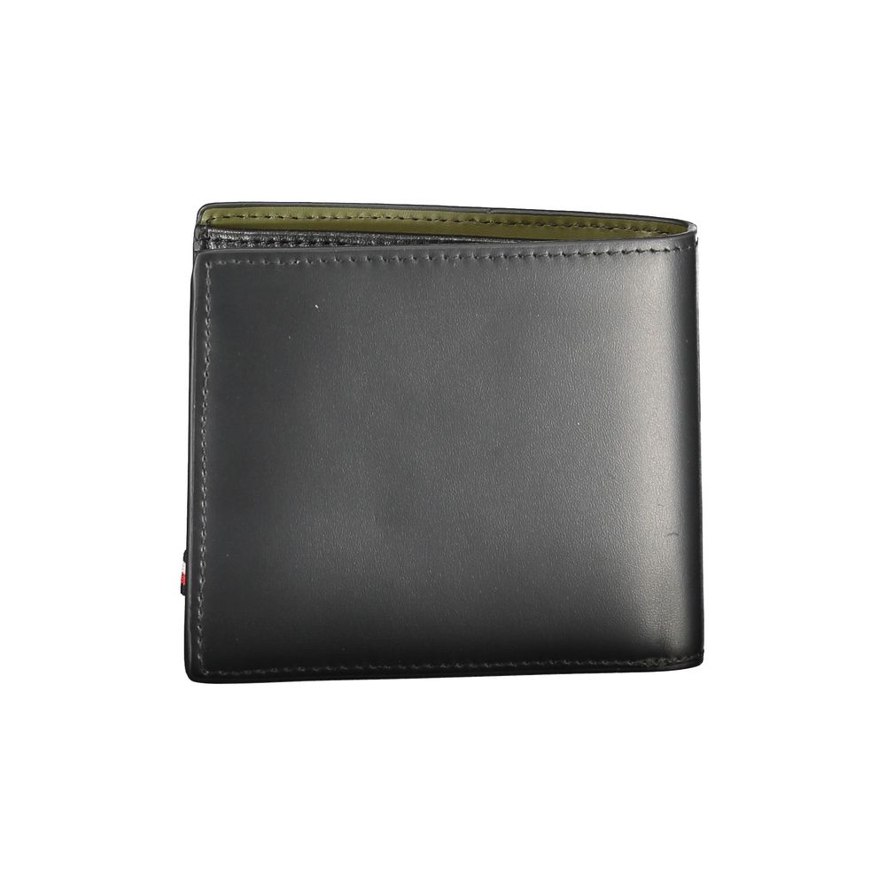 Tommy Hilfiger Black Leather Men's Wallet