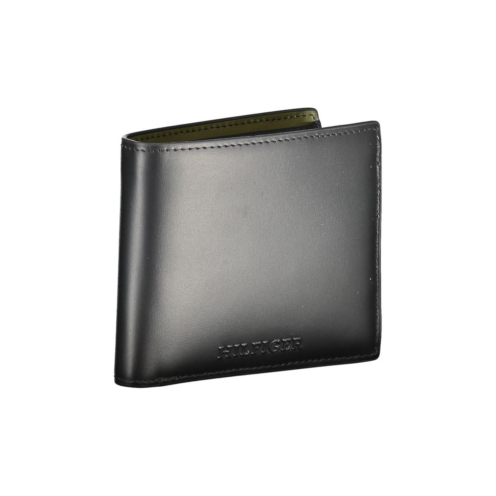 Tommy Hilfiger Black Leather Men's Wallet
