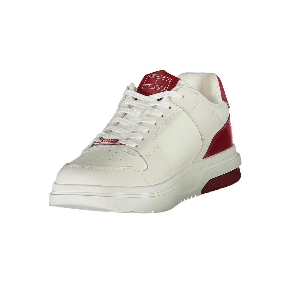 Tommy Hilfiger Red Polyurethane Men's Sneaker