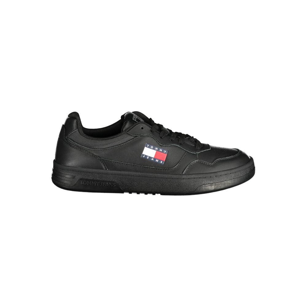 Tommy Hilfiger Black Polyester Athletic Sneakers