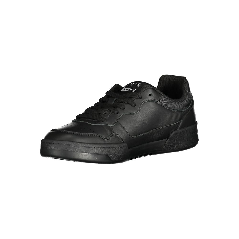Tommy Hilfiger Black Polyester Athletic Sneakers