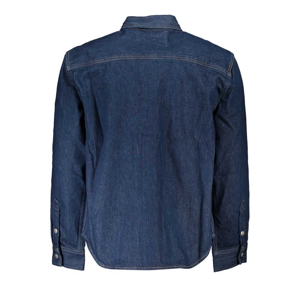 Calvin Klein Blu Cotton Men Jacket