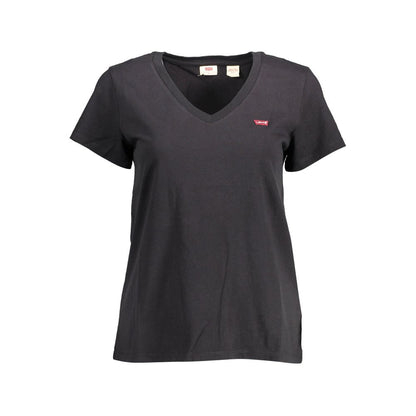 Levi's Black Organic Cotton Women T-Shirt