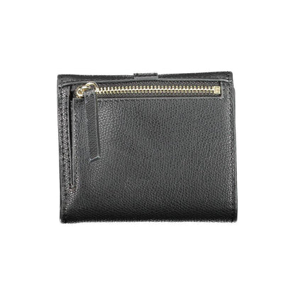 Tommy Hilfiger Black Polyurethane Women Wallet