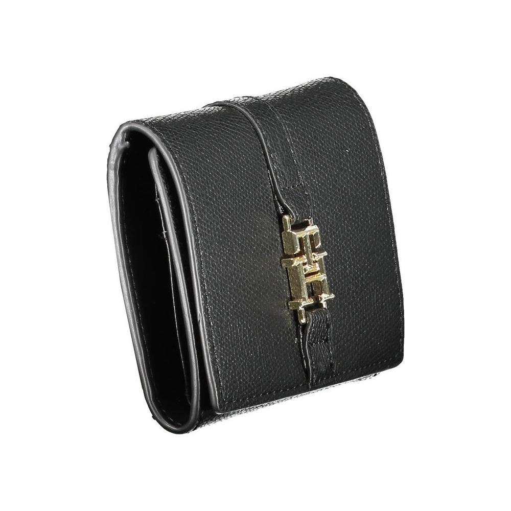 Tommy Hilfiger Black Polyurethane Women Wallet