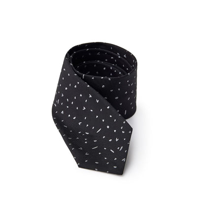 Jil Sander Black Silk Tie