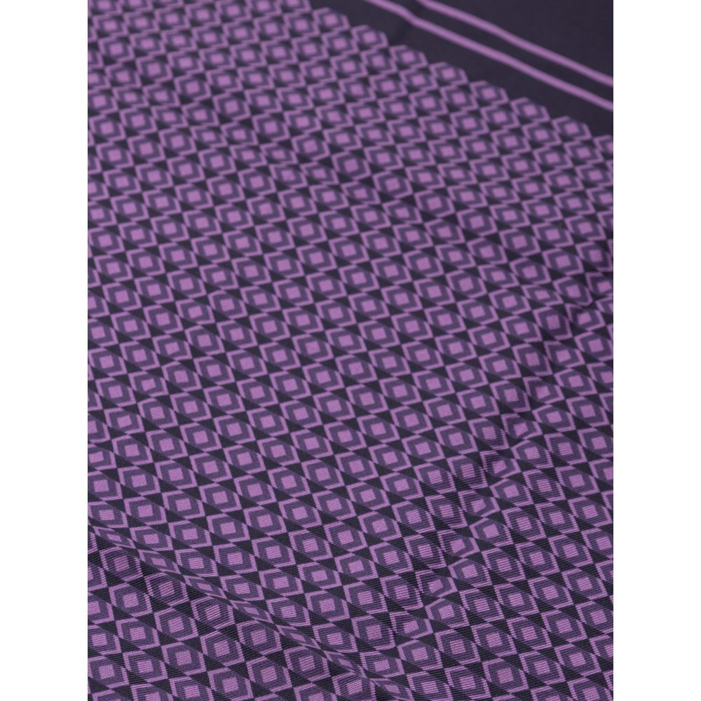 Dolce & Gabbana Purple Silk Pocket Square