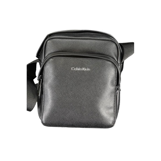 Calvin Klein Black Polyester Men's Shoulder Bag