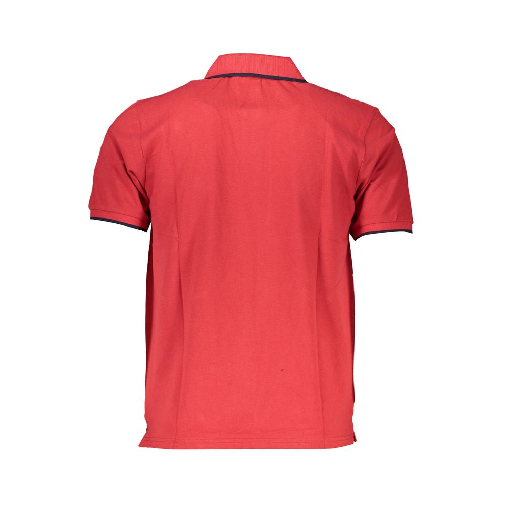 North Sails Red Cotton Men Polo Shirt