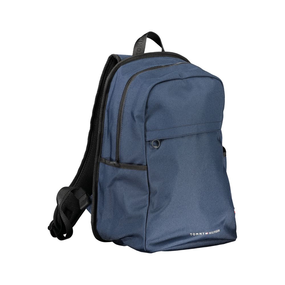 Tommy Hilfiger Blue Polyester Men Backpack