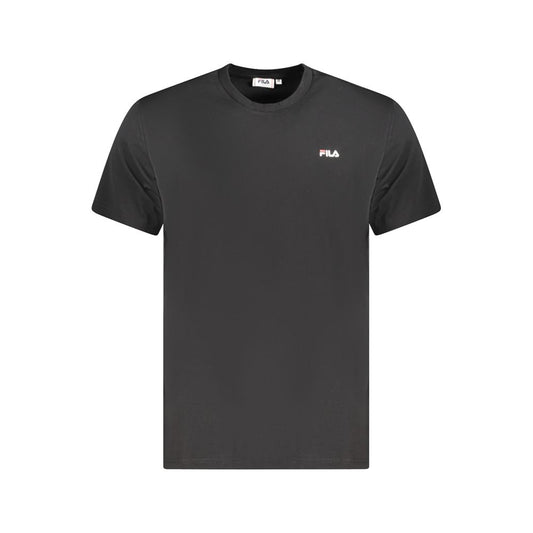 Fila Black Organic Cotton Men T-Shirt