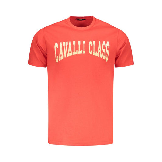 Cavalli Class Rosso Cotton Men T-Shirt 1728,67403481248,Cavalli Class,Clothing,L,M,Men,New with tags,Red,T-Shirts - Clothing,T-Shirts - T-Shirts - Clothing,XL,XXL