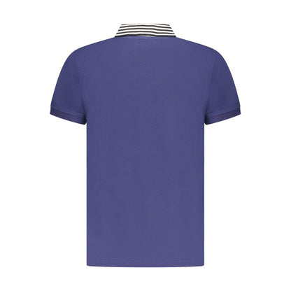 Cavalli Class Blu Cotton Men Polo