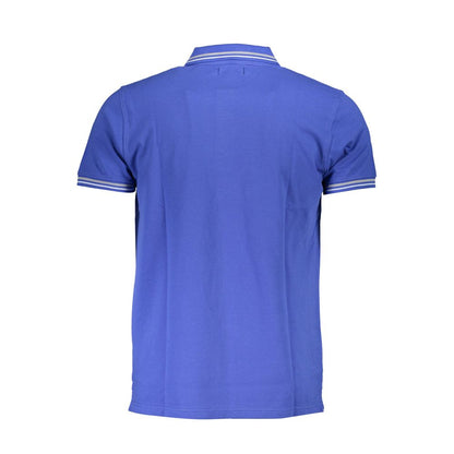 Cavalli Class Blu Cotton Men Polo