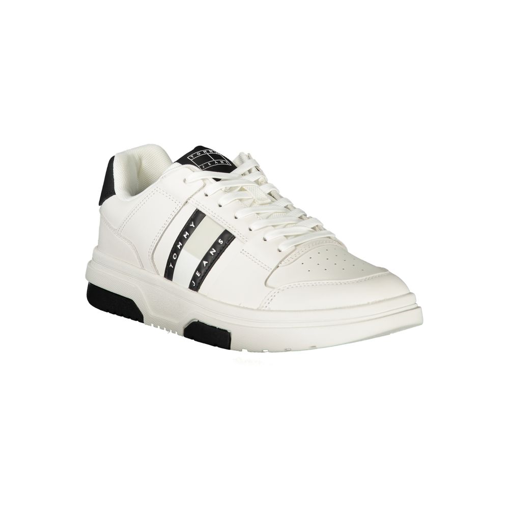 Tommy Hilfiger Bianco Polyurethane Men Sneaker