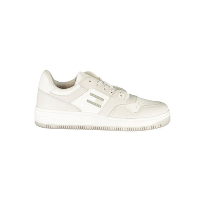 Tommy Hilfiger White Polyurethane Men Sneaker