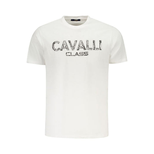 Cavalli Class Bianco Cotton Men T-Shirt 1728,67403481248,Cavalli Class,Clothing,L,M,Men,New with tags,T-Shirts - Clothing,T-Shirts - T-Shirts - Clothing,White,XL,XXL