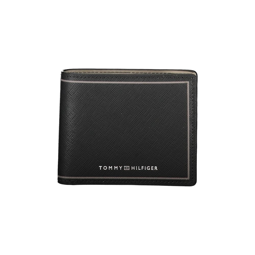 Tommy Hilfiger Black Leather Men Wallet