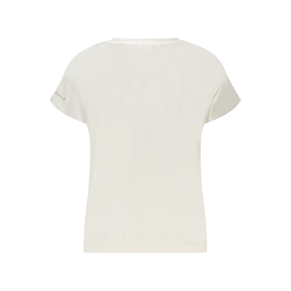 North Sails White Cotton Women T-Shirt