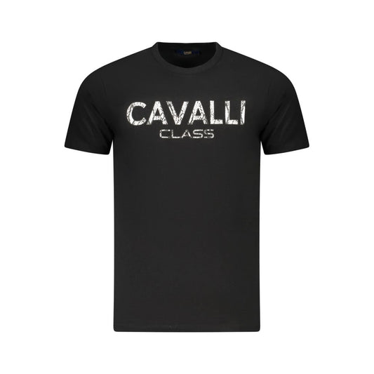 Cavalli Class Black Cotton Men T-Shirt 1728,67403481248,Black,Cavalli Class,Clothing,M,Men,New with tags,T-Shirts - Clothing,T-Shirts - T-Shirts - Clothing