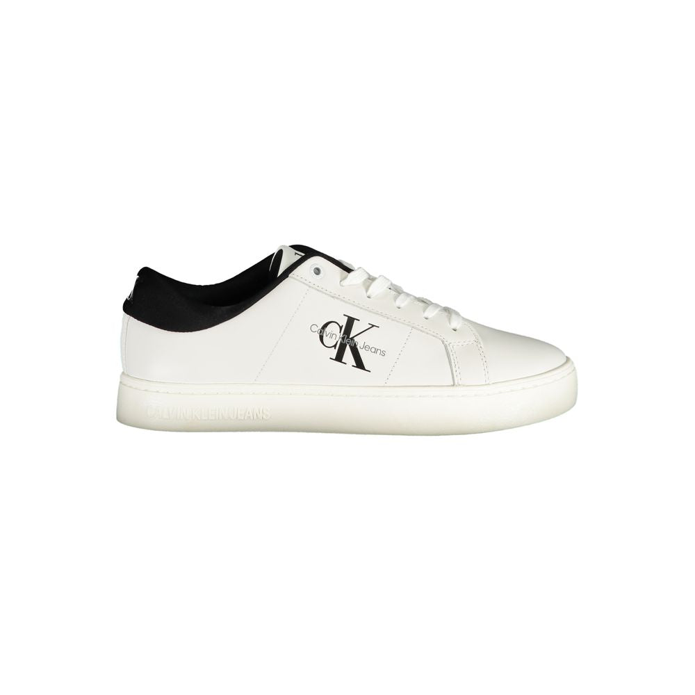 Calvin Klein White Polyester Athletic Sneakers