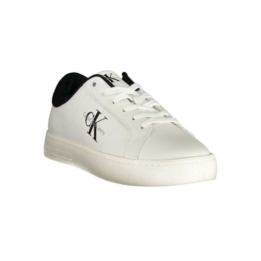 Calvin Klein White Polyester Athletic Sneakers