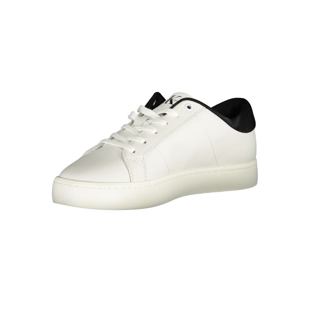 Calvin Klein White Polyester Athletic Sneakers