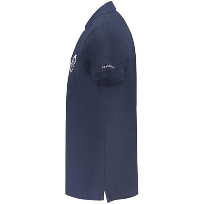 Trussardi Blu Cotton Men Polo