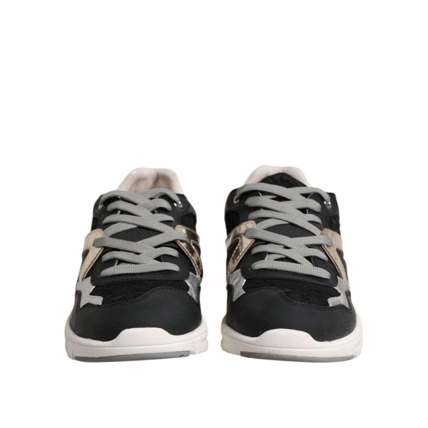 Dolce & Gabbana Multicolor Suede Low Top Men Sneaker Shoes